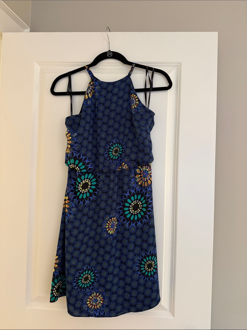 Navy Blue Floral Sundress